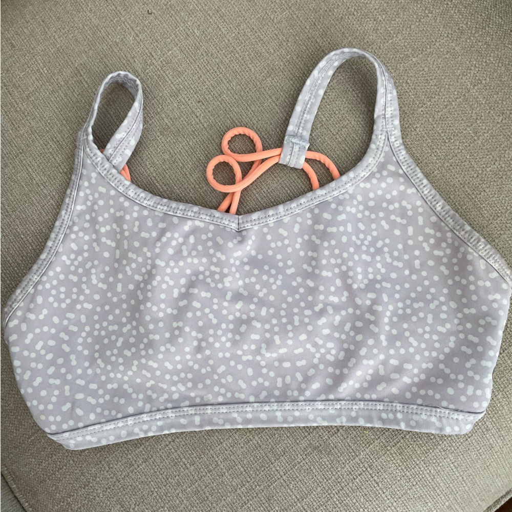 Grey sports bra
